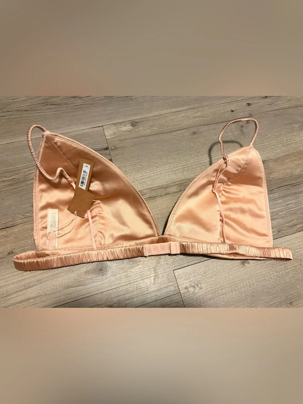 SKIMS Kim Kardashian silk lightly lined triangle bralette 3X new with tags - Picture 2 of 4